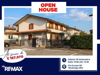 Quadrilocale in Vendita a Medolago, 187'970&euro;, 124 m²