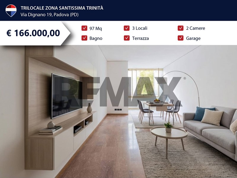 Trilocale in Vendita a Padova, 166'000&euro;, 106 m²