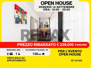 Trilocale in Vendita a Bergamo, 239'000&euro;, 138 m²