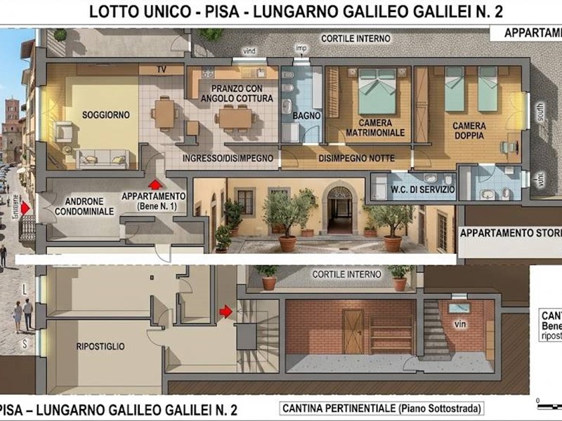 Appartamento in Vendita a Pisa, 211'500&euro;, 104 m²