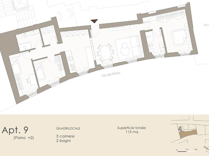 Appartamento in Vendita a Siena, 700'000&euro;, 115 m²