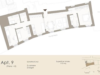 Appartamento in Vendita a Siena, 700'000&euro;, 115 m²