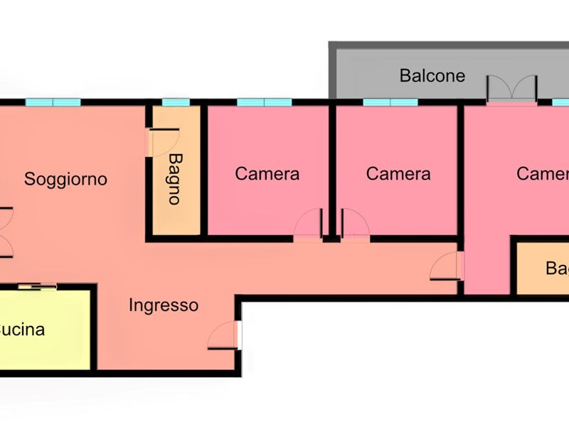 Appartamento in Vendita a Bologna, 429'000&euro;, 148 m²