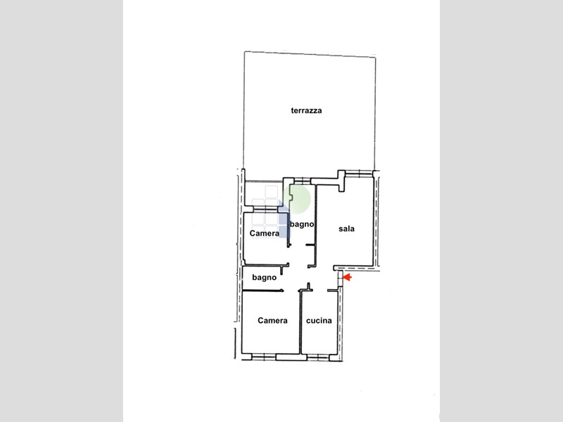 Trilocale in Vendita a Livorno, zona Magrignano, 275'000&euro;, 90 m², con Box