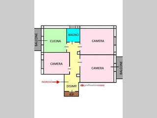 Trilocale in Vendita a Foggia, 85'000&euro;, 90 m², arredato
