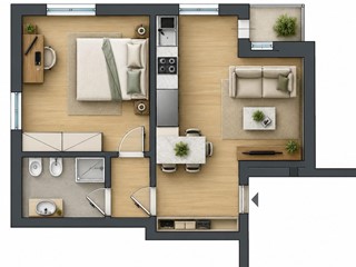 Bilocale in Vendita a Pisa, 200'000&euro;, 45 m²