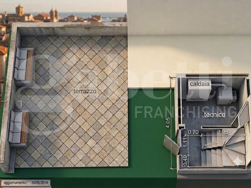 Attico in Vendita a Barletta, 185 m², arredato