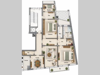 Quadrilocale in Vendita a Rimini, zona Centro storico, 320'000&euro;, 165 m²