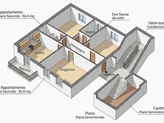 Appartamento in Vendita a Roma, 205'000&euro;, 93 m²