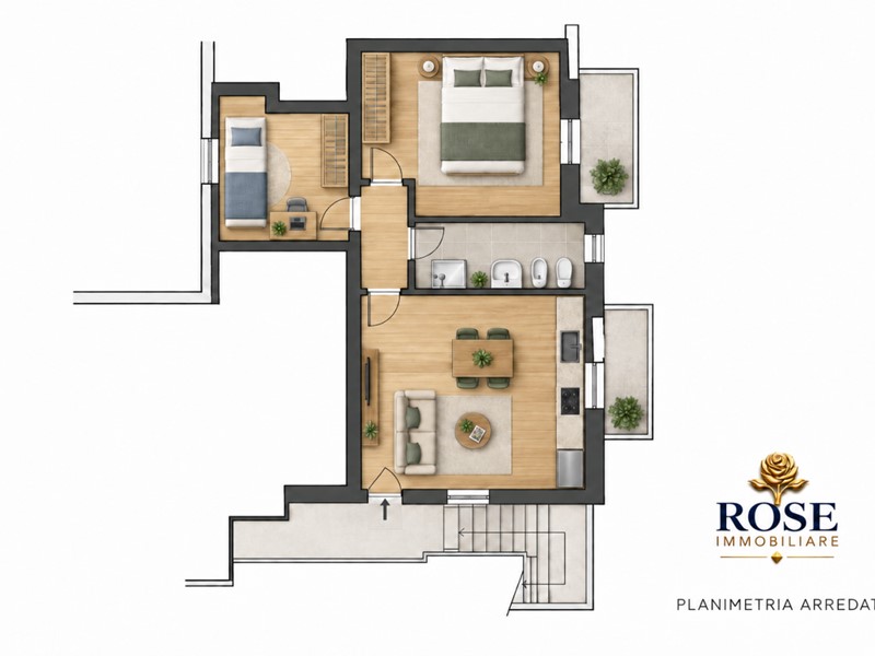 Trilocale in Vendita a Livorno, 330'000&euro;, 95 m², con Box