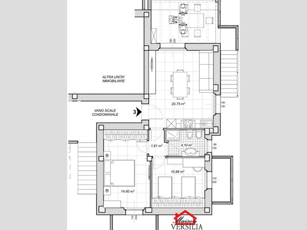 Trilocale in Vendita a Carrara, 270'000&euro;, 69 m²