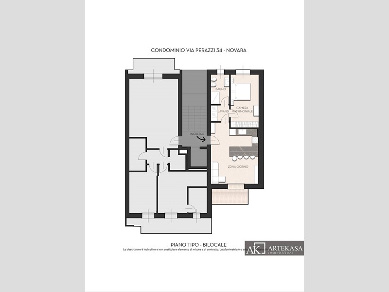 Bilocale in Vendita a Novara, 230'000&euro;, 65 m²