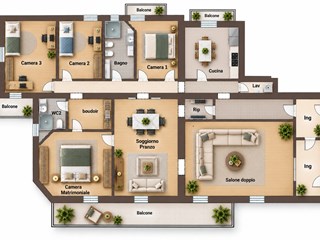 Appartamento in Vendita a Napoli, zona Chiaia, 1'300'000&euro;, 220 m²