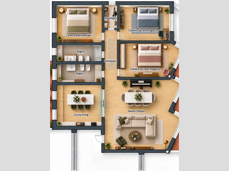 Appartamento in Vendita a Napoli, zona Arenella, 670'000&euro;, 175 m²