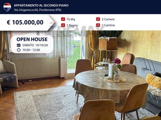 Quadrilocale in Vendita a Pordenone, 105'000&euro;, 75 m²