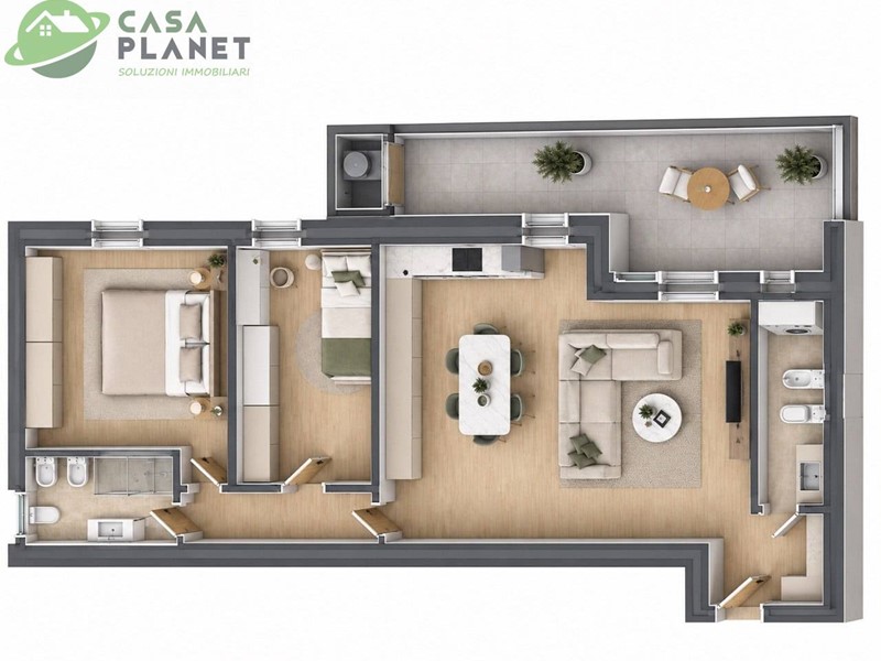 Quadrilocale in Vendita a Mogliano Veneto, 320'000&euro;, 108 m²