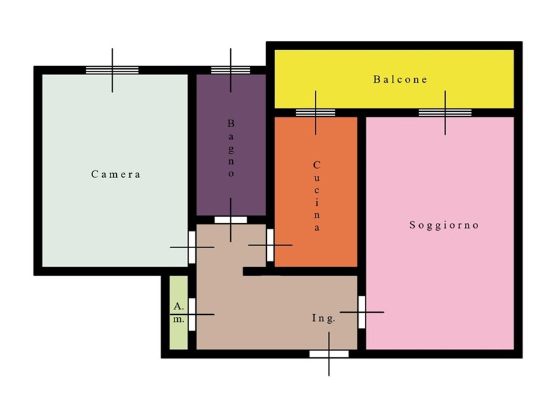 Bilocale in Vendita a Roma, 227'000&euro;, 67 m²