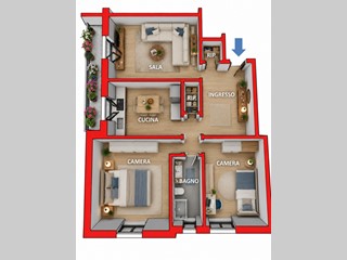 Appartamento in Vendita a Genova, zona Struppa, 118'000&euro;, 86 m²