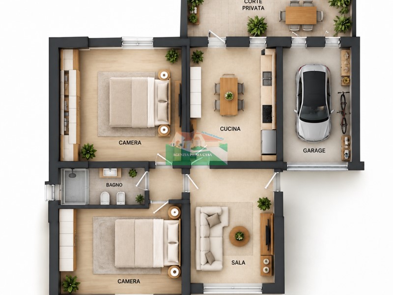 Trilocale in Vendita a Ravenna, 210'000&euro;, 80 m², arredato, con Box