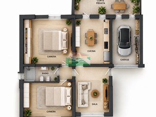 Trilocale in Vendita a Ravenna, 210'000&euro;, 80 m², arredato, con Box