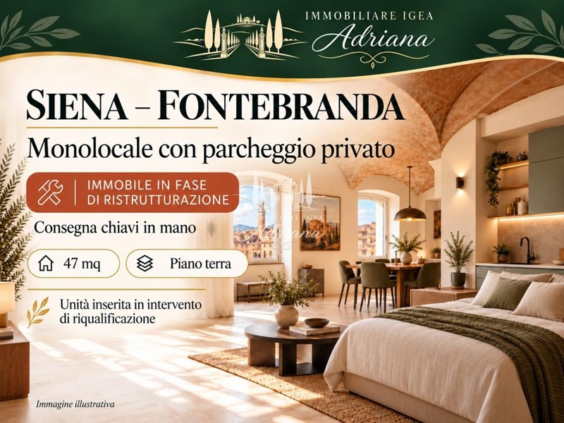 Monolocale in Vendita a Siena, 210'000&euro;, 47 m²