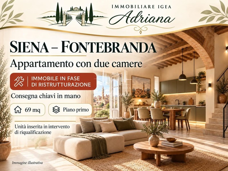 Trilocale in Vendita a Siena, 325'000&euro;, 69 m²
