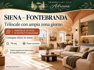 Trilocale in Vendita a Siena, 350'000&euro;, 78 m²