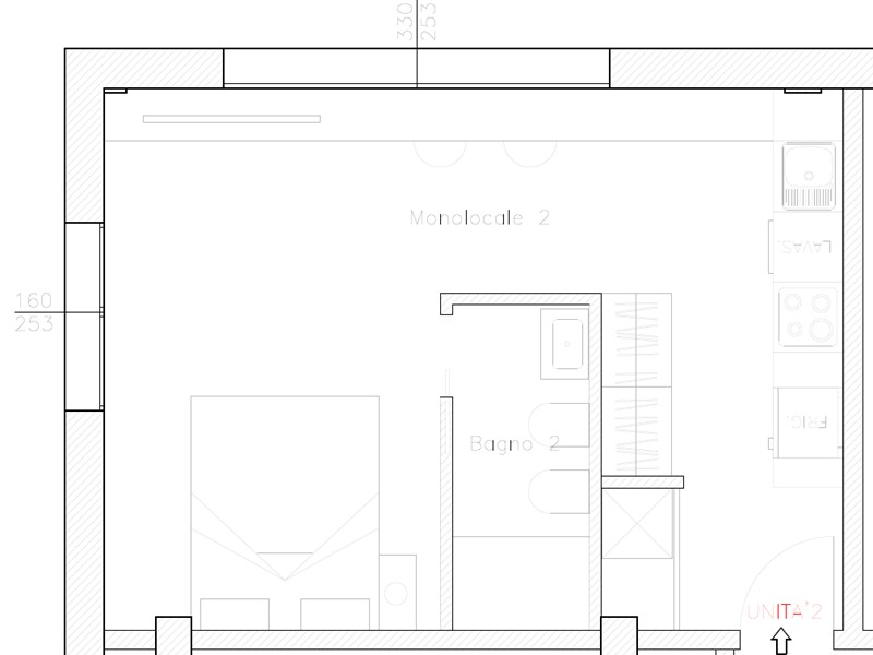 Bilocale in Vendita a Bologna, 222'000&euro;, 35 m²