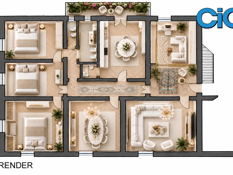 Appartamento in Vendita a Bologna, 1'100'000&euro;, 200 m², con Box