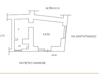 Monolocale in Vendita a Napoli, 70'000&euro;, 55 m²