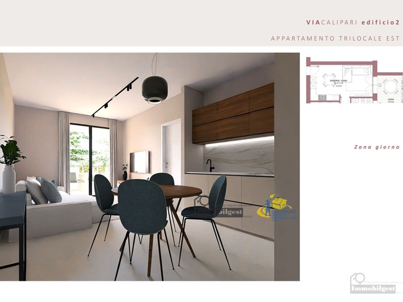 Bilocale in Vendita a Parma, zona Parma CittÃ  Sud, 186'000&euro;, 54 m²