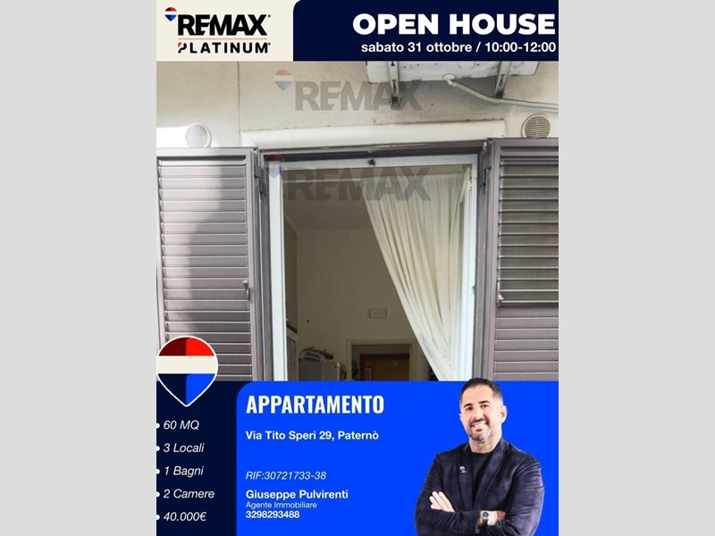 Trilocale in Vendita a Paternò, 40'000&euro;, 60 m²