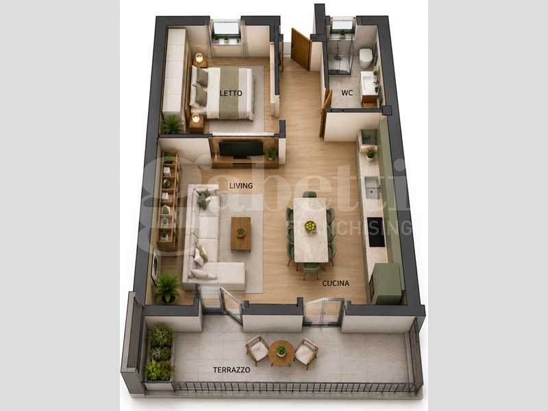 Bilocale in Vendita a Chioggia, 173'000&euro;, 46 m², arredato
