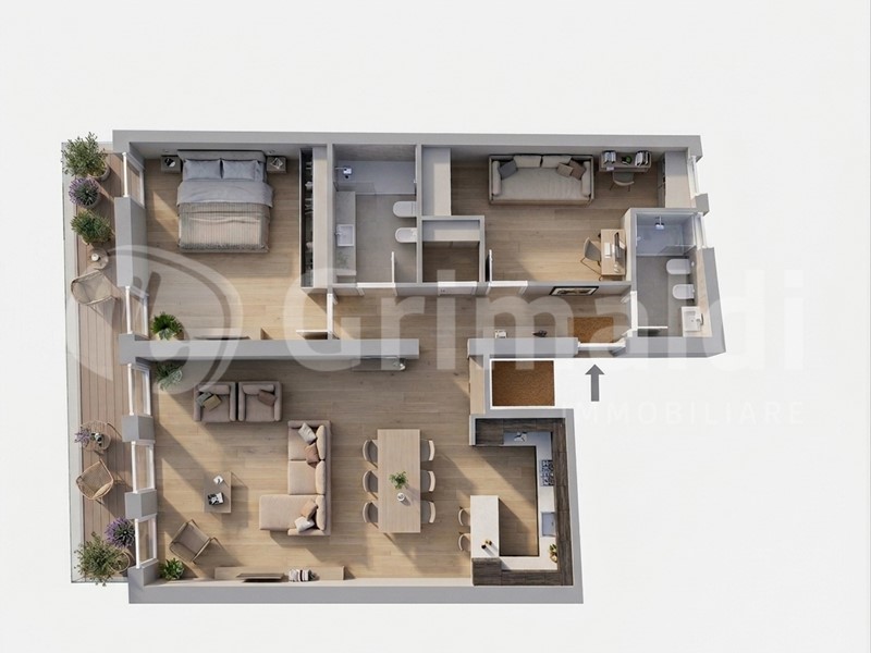 Trilocale in Vendita a Padova, 400'000&euro;, 103 m²
