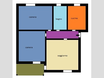 Trilocale in Vendita a Carugo, 110'000&euro;, 100 m²