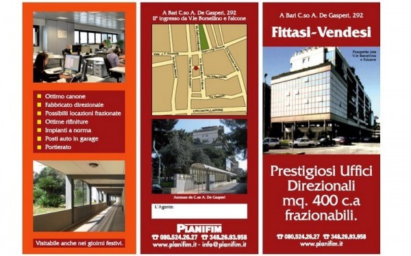 Ufficio in Vendita a Bari, zona Carrassi, 850'000€, 400 m²