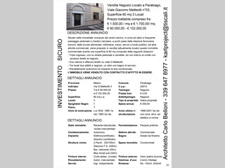 Negozio in Vendita a Parabiago, zona Parabiago, 96'000€, 60 m²