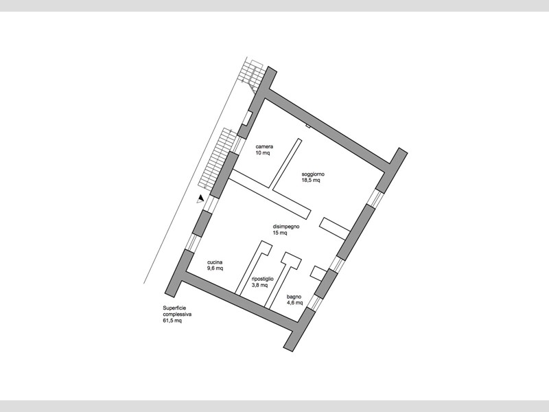 Trilocale in Vendita a Besenello, zona Besenello, 160'000€, 114 m², arredato