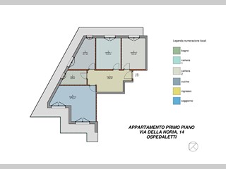 Quadrilocale in Affitto a Ospedaletti, zona Centro città, 850€, 70 m²