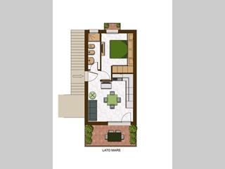 Bilocale in Vendita a Badesi, zona Mare, 85'000€, 50 m², arredato