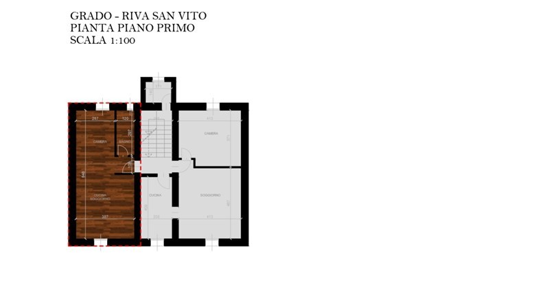 Monolocale in Vendita a Grado, zona Porto, 110'000€, 42 m², arredato