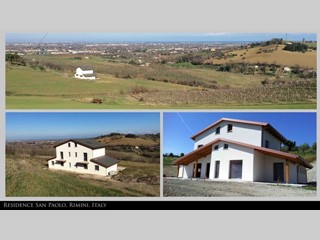 Villa bifamiliare in Vendita a Rimini, zona San Paolo (zona collinare panoramica vista mare e tranquilla), 380 m²
