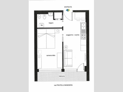 Bilocale in Affitto a Latina, zona centro, 500€, 34 m², arredato