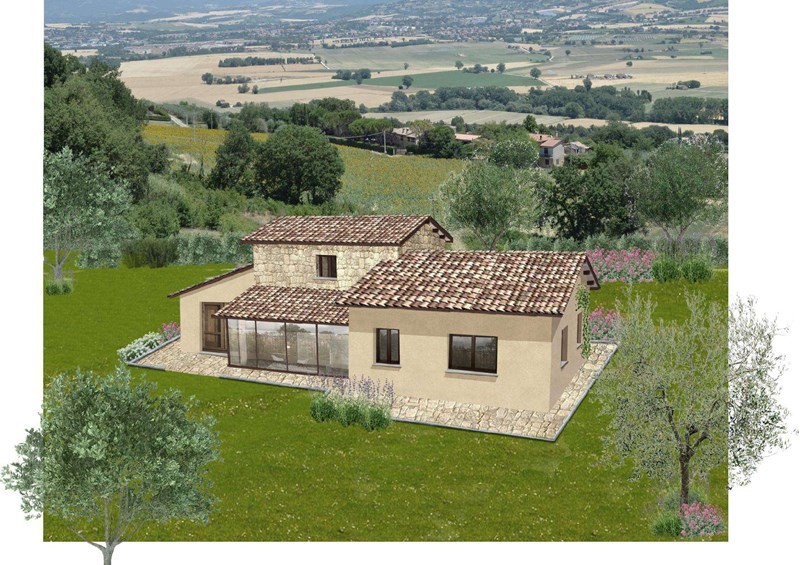Casale in Vendita a Collazzone, zona Piedicolle, 400'000€, 120 m²