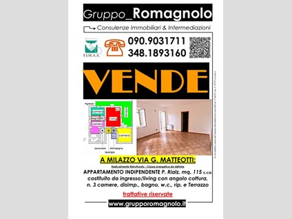 Appartamento in Vendita a Milazzo, zona via giacomo matteotti