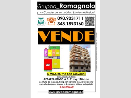 Appartamento in Vendita a Milazzo, zona via san giovanni, 135'000€