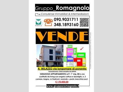 Appartamento in Vendita a Milazzo, zona Lungomare ponente, 170'000€