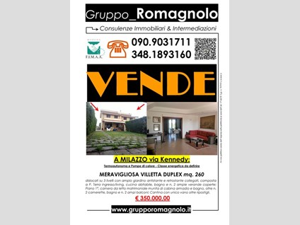 Villa bifamiliare in Vendita a Milazzo, zona via kennedy, 350'000€