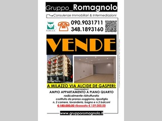 Appartamento in Vendita a Milazzo, zona via alcide de gasperi, 159'000€