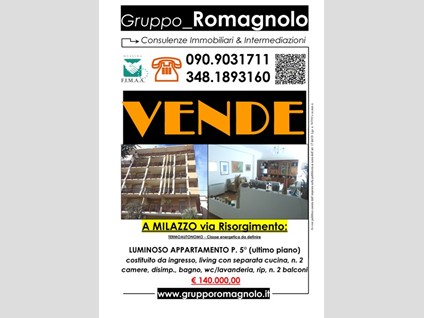 Appartamento in Vendita a Milazzo, zona via risorgimento, 140'000€